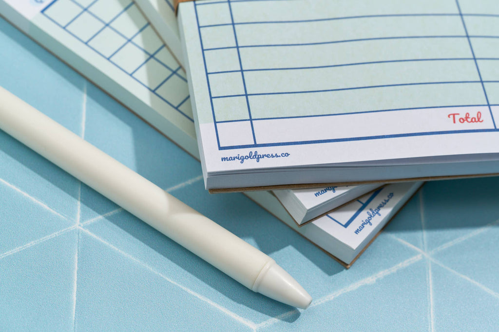 Marigold Press Guest Check Notepad Grocery List 