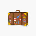 Travel Suitcase With Stickers - Travel Sticker