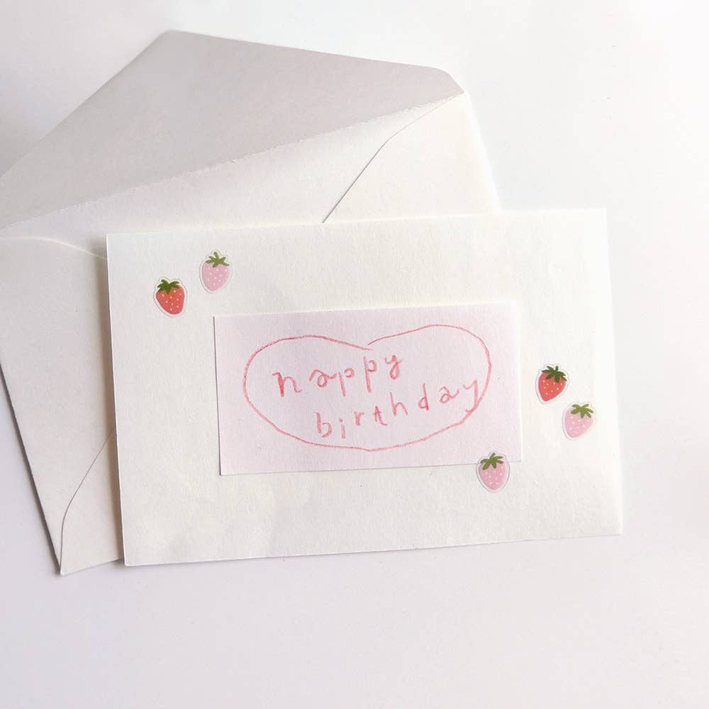 Suatelier Design - Deco.20 Strawberry - Sticker Sheet