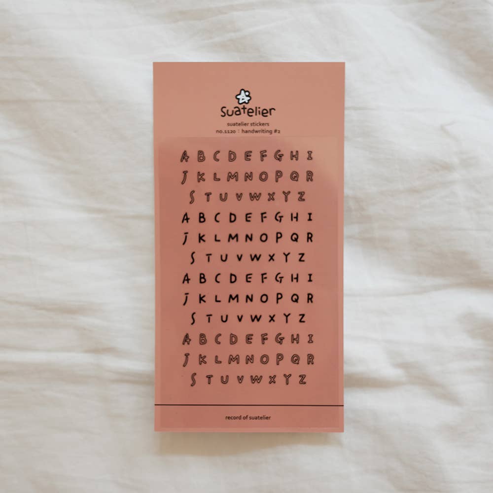 Suatelier Design - Handwriting #2 - Sticker Sheet