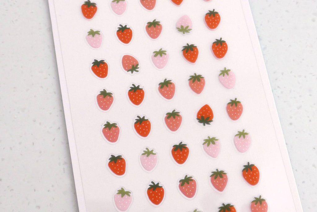 Suatelier Design - Deco.20 Strawberry - Sticker Sheet