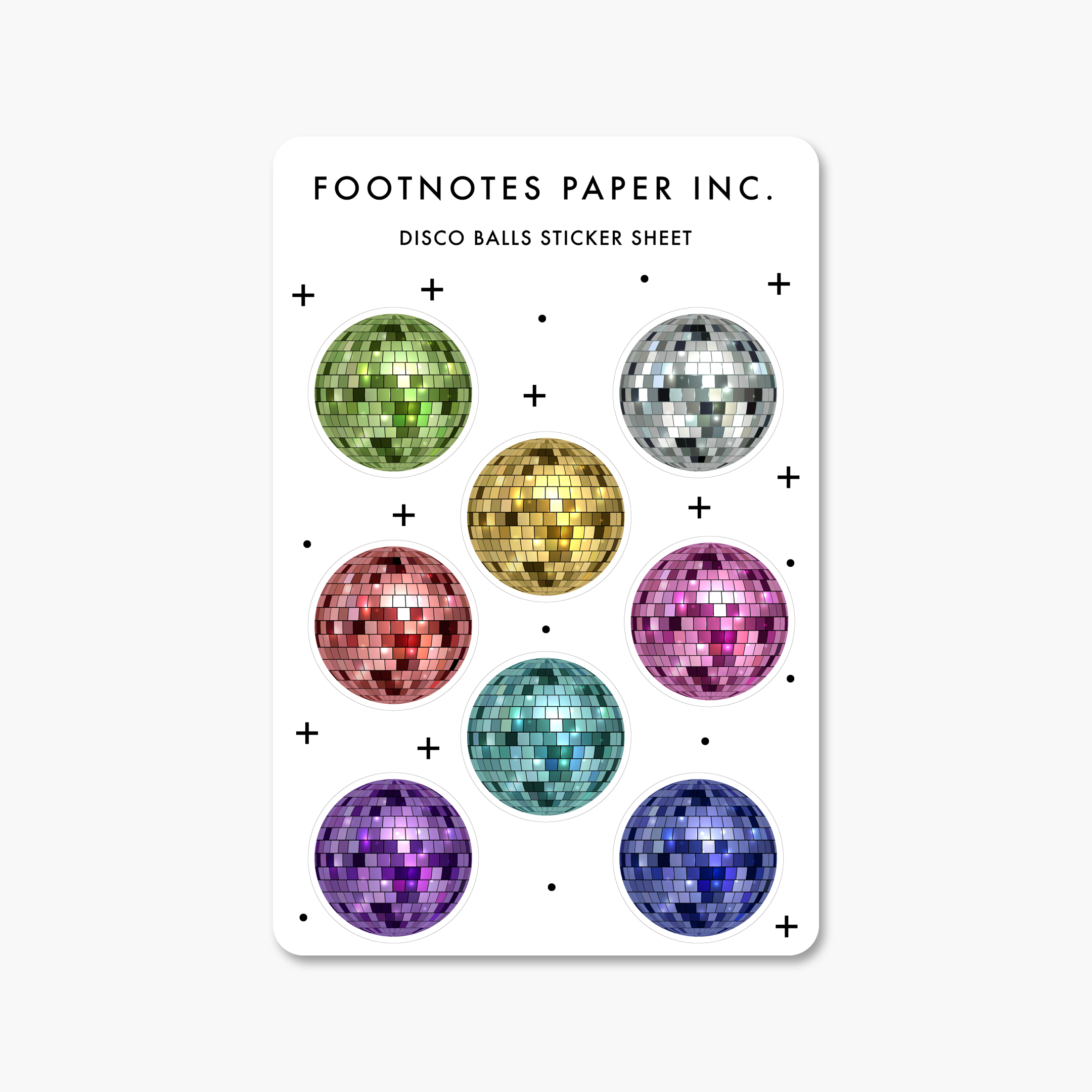Mirrorball Disco Balls - Sticker Sheet
