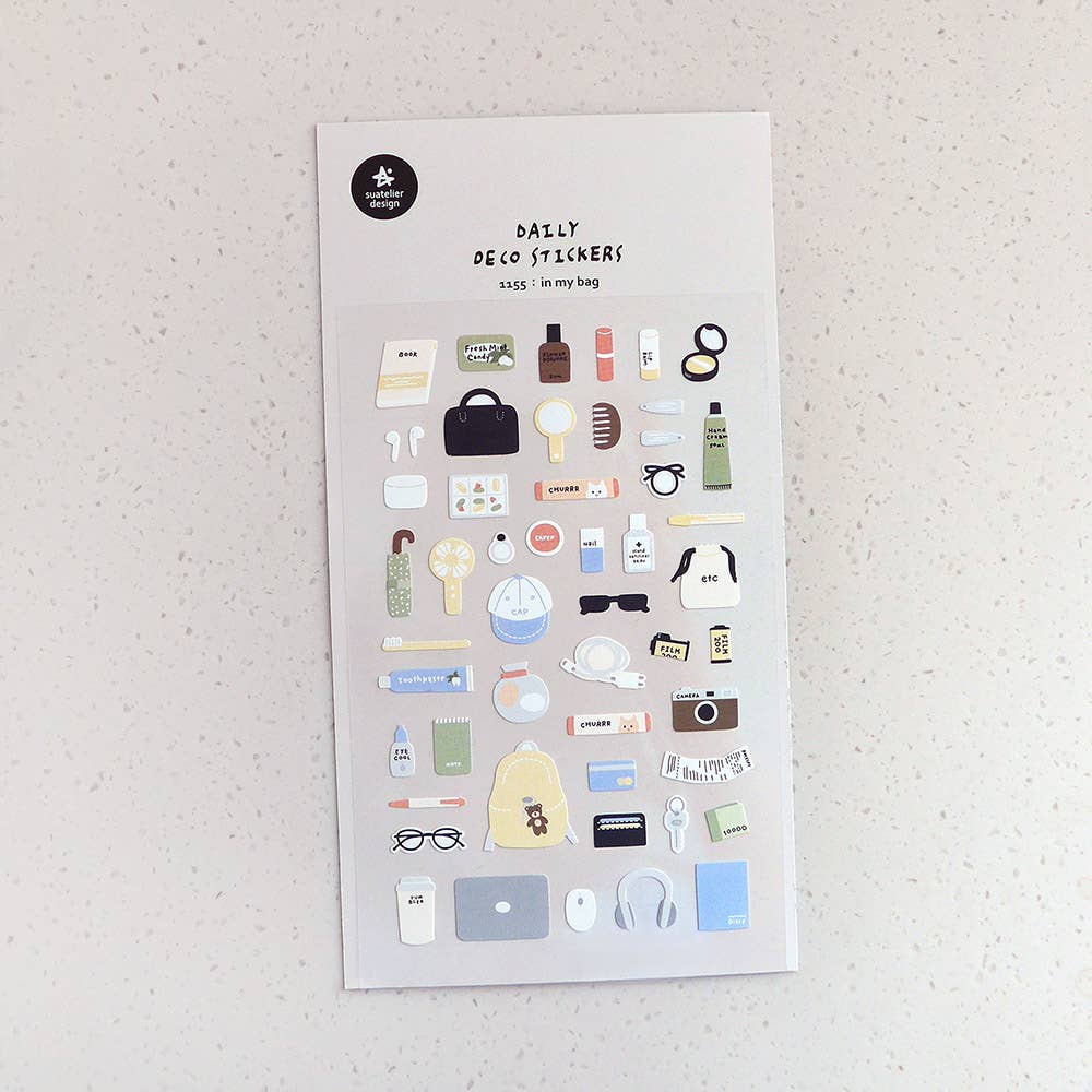 Suatelier Design - In My Bag - Sticker Sheet