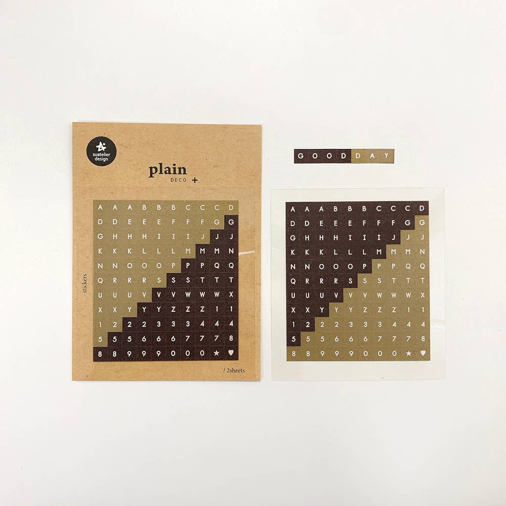 Suatelier Design - Plain.29 - Sticker Letter Sheet