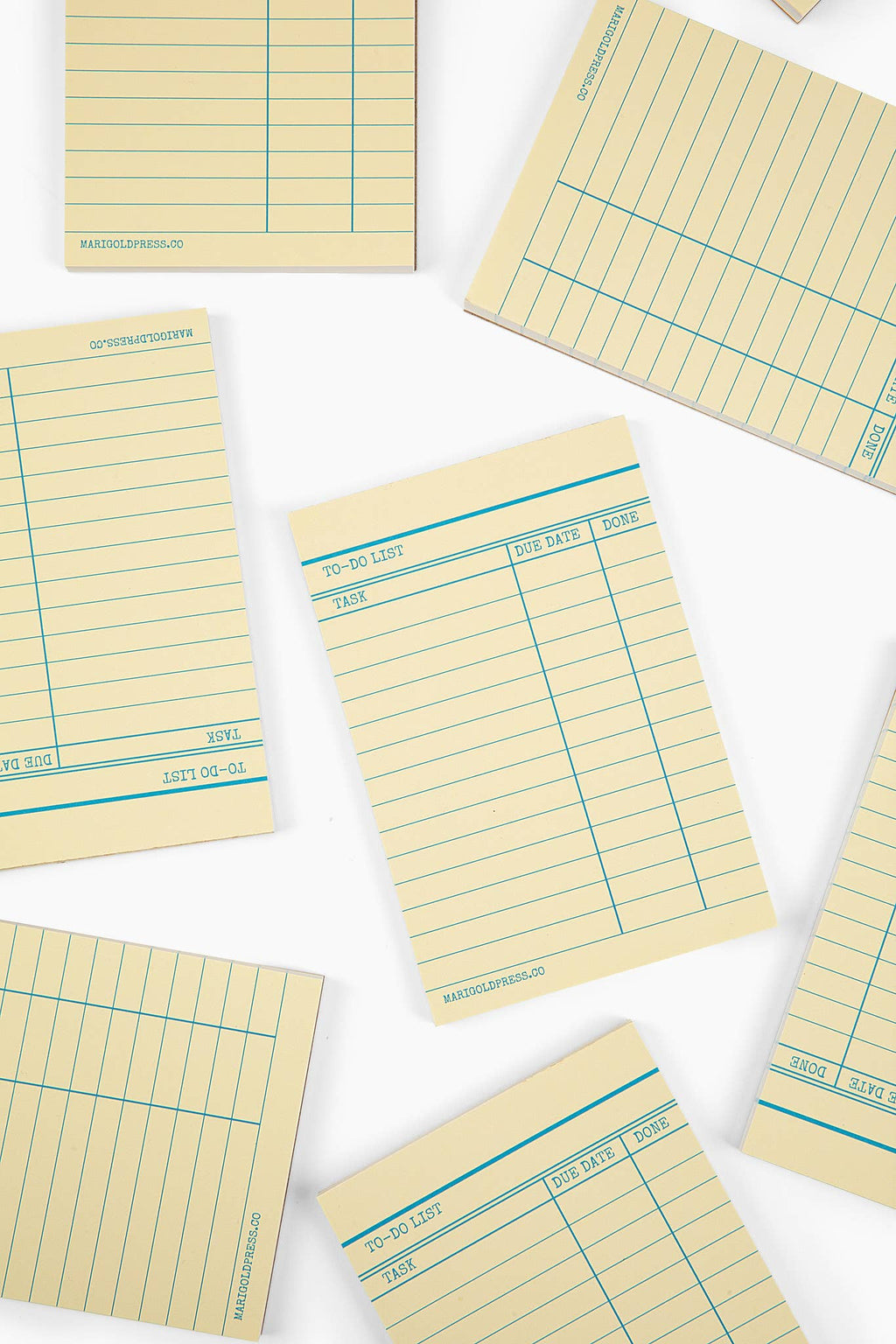 Marigold Press Library Card Notepad