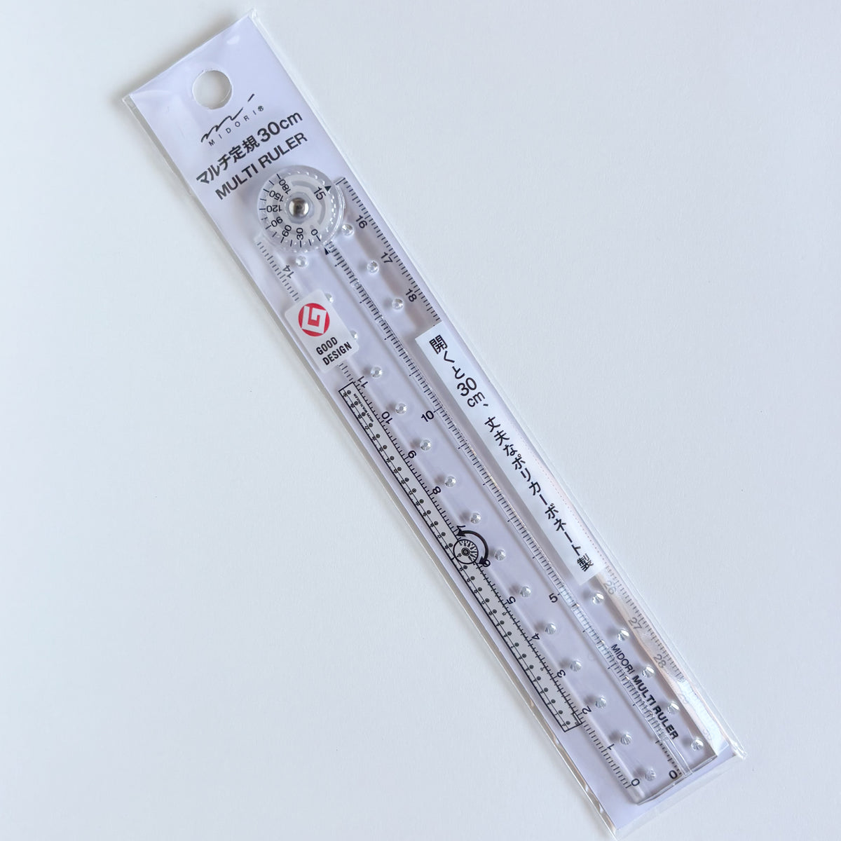 Midori Multi Ruler - 30cm - Clear Plastic