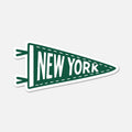 New York Pennant Sticker
