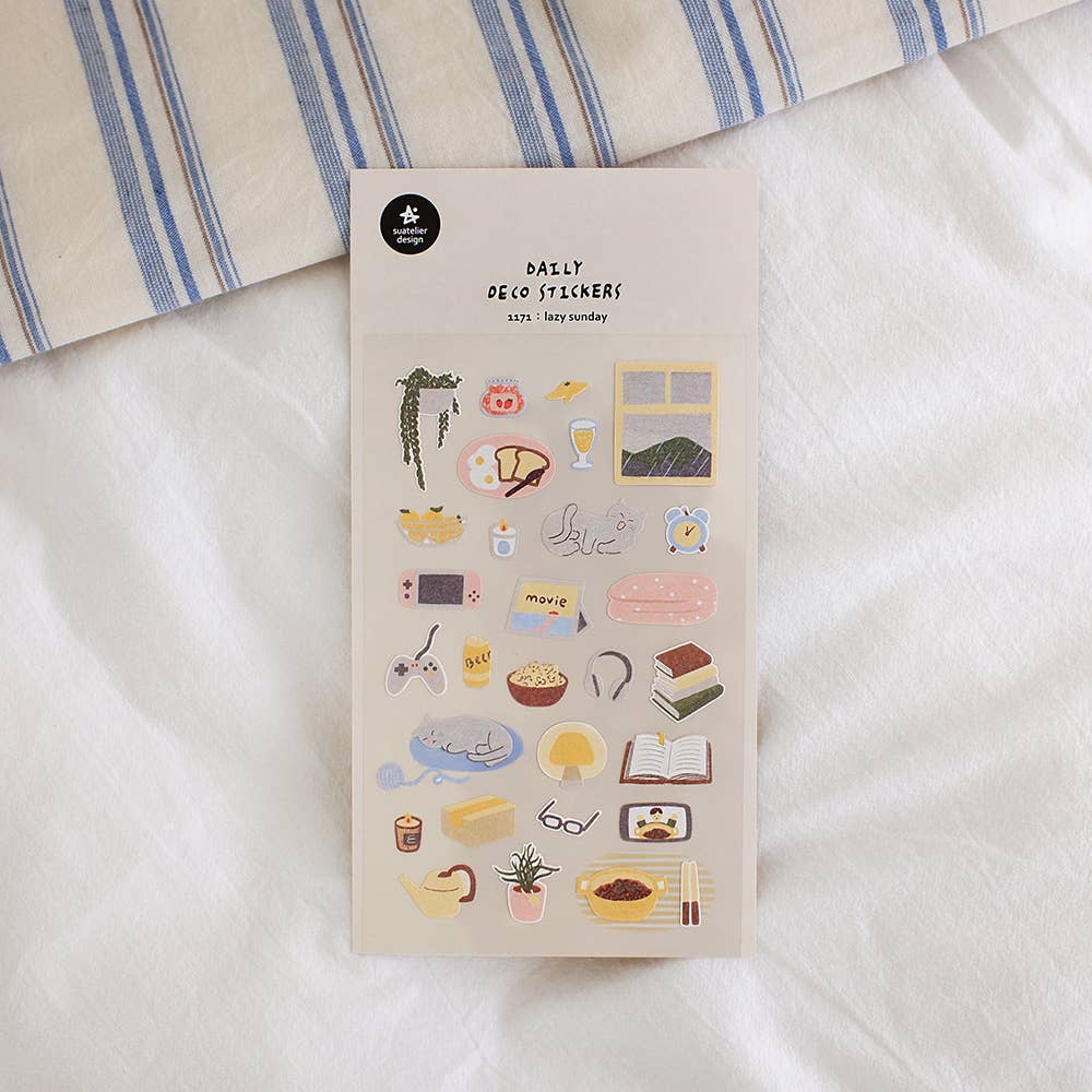 Suatelier Design - Lazy sunday - Sticker Sheet