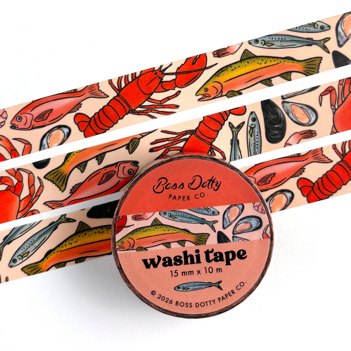 Boss Dotty Seafood Washi Tape