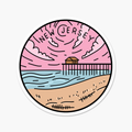 New Jersey Illustrated State  - Travel Sticker